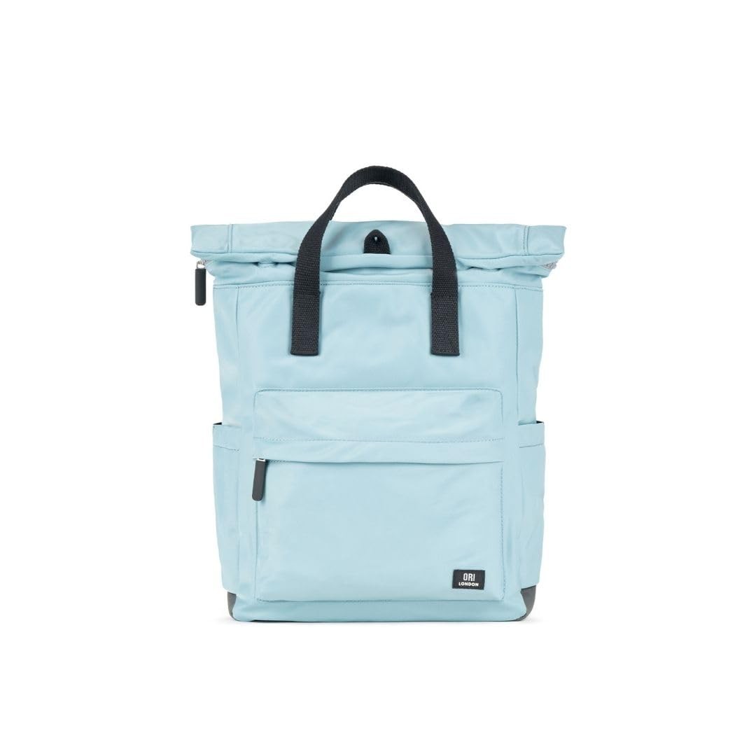 ORI LONDON Travel Backpack - Medium Nylon Rolltop Backpack for Men & Women with