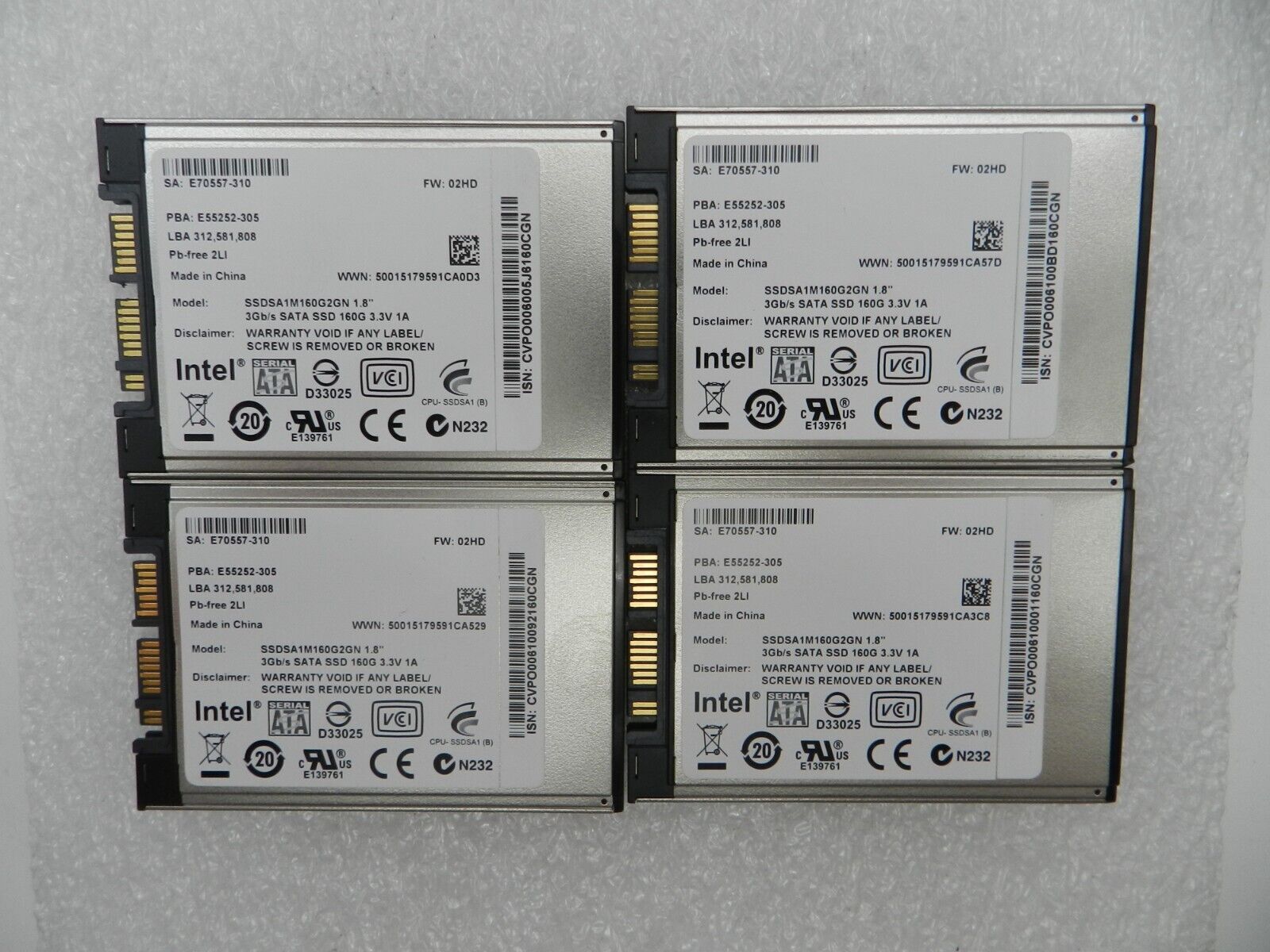 Intel 160GB SSDSA1M160G2GN 1.8\