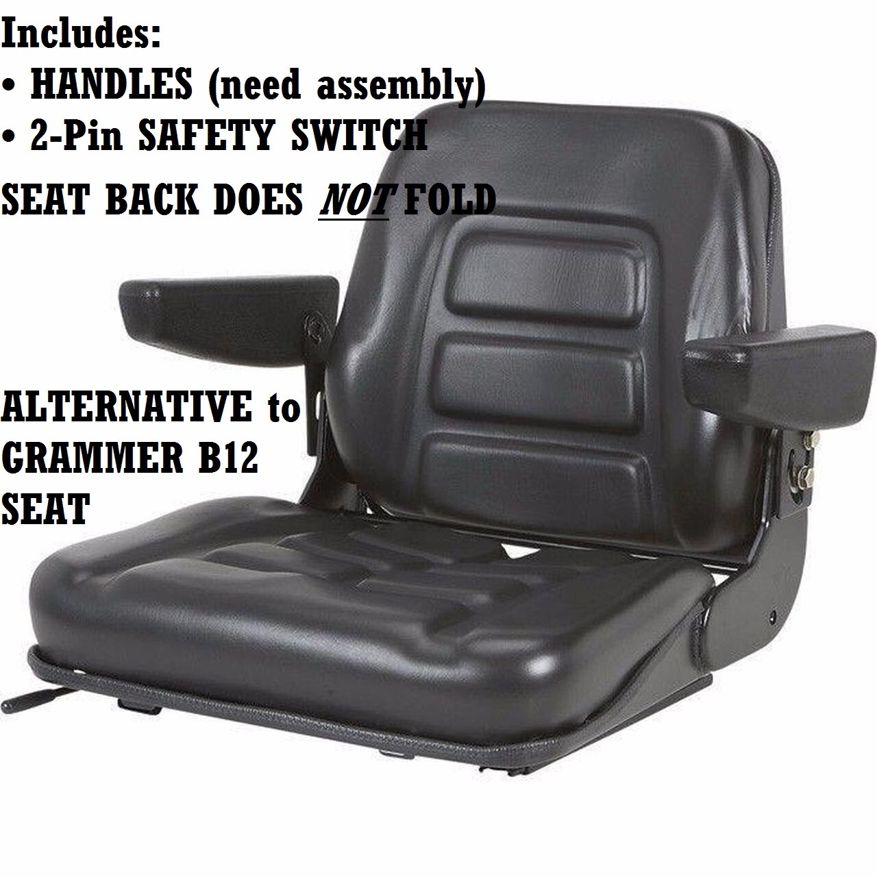 SUSPENSION SEAT SWITCH FORKLIFT BOBCAT INDUSTRIAL TRACTOR HANDLES ARMRESTS B12