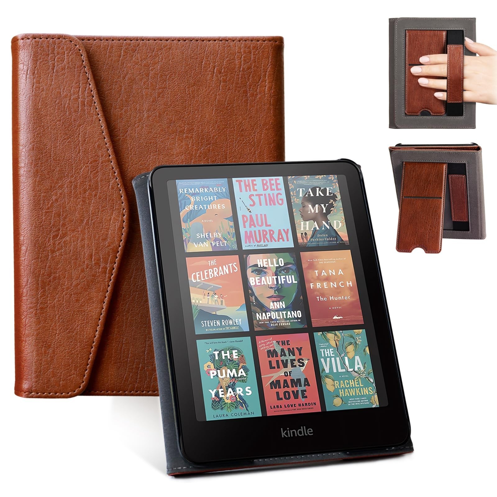 Case for Kindle Paperwhite Colorsoft 7 Kobo Stand Hand Strap Auto Sleep CoBak