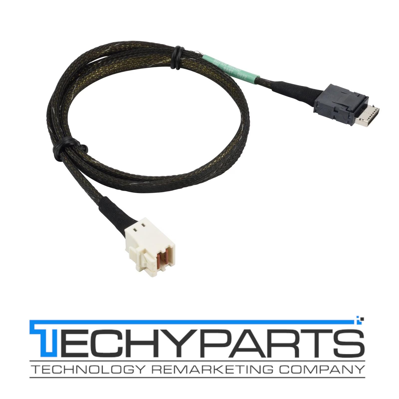 Supermicro CBL-SAST-0972 70cm OCuLink SFF-8611 (x4) to MiniSAS HD SFF-8643 Cable