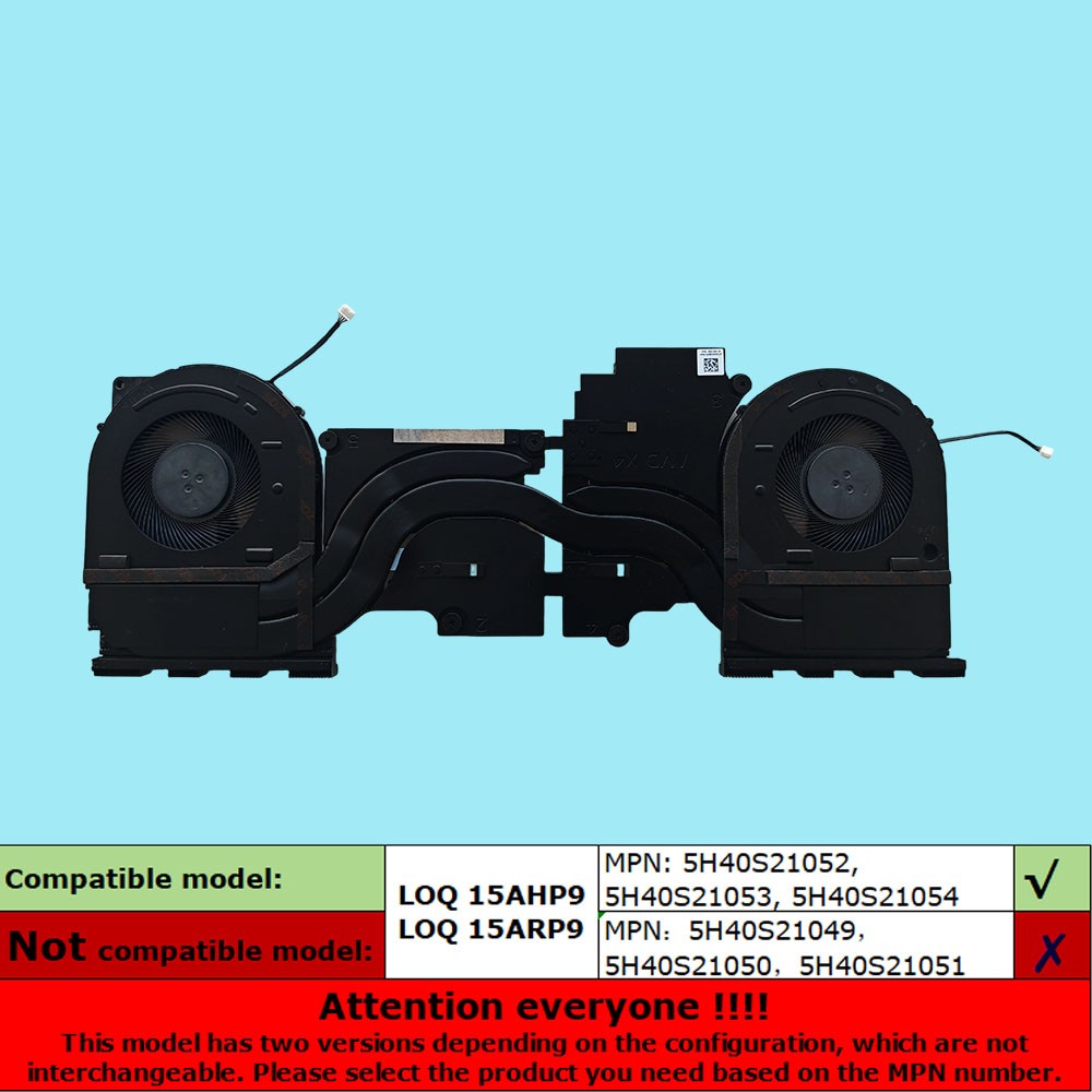 New For LOQ 15AHP9 83DX LOQ 15ARP9 Thermal Module AMD X4 CPU GPU Heatsink Fan