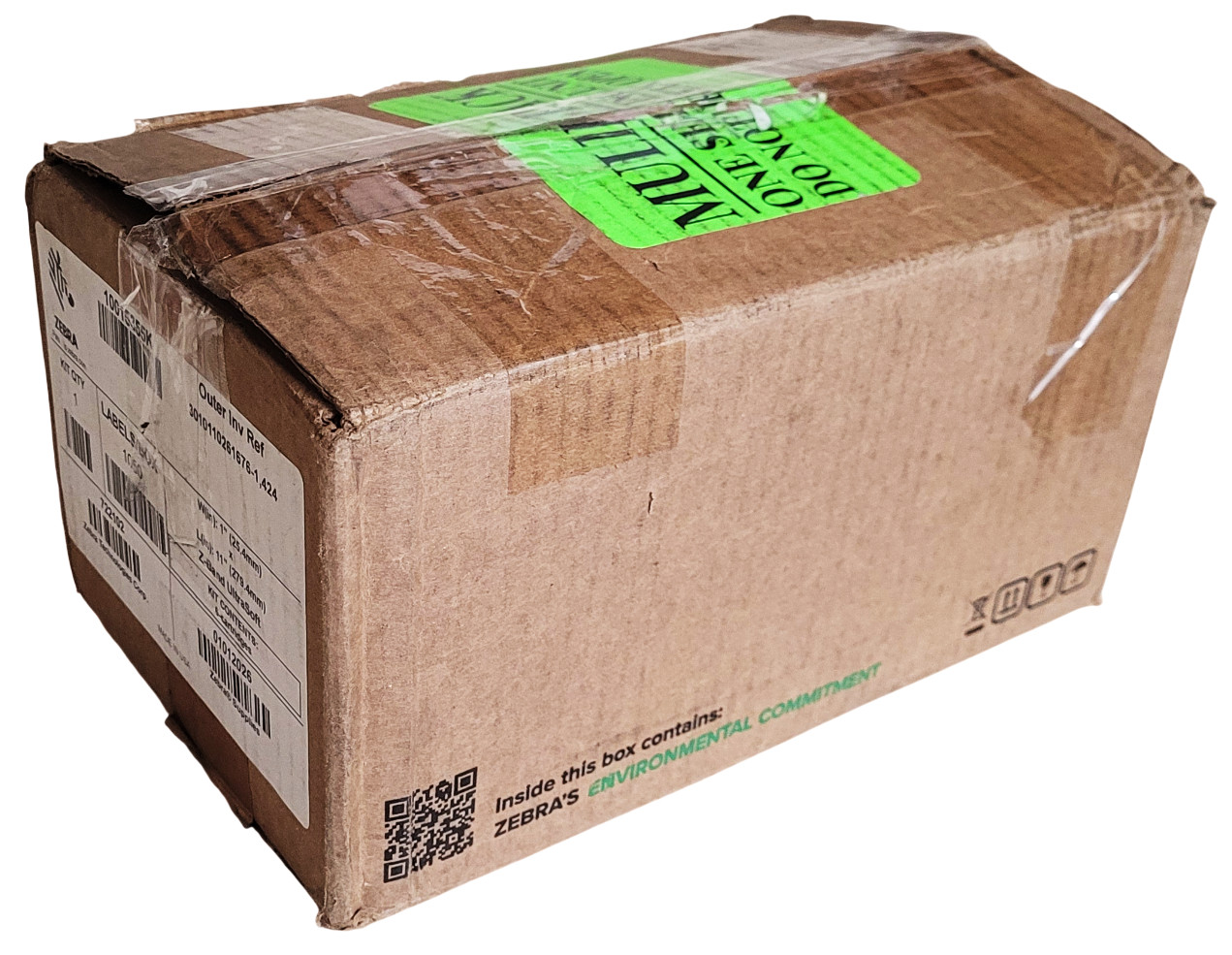 Zebra 10015355K Z-Band ZBAND UltraSoft 1" x 11" White 6 Cartridges Pack New