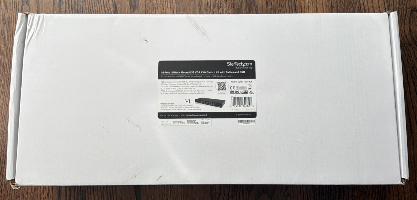 StarTech.com SV1631DUSBUK 16 Port 1U Rack mount VGA USB KVM Switch Kit with OSD