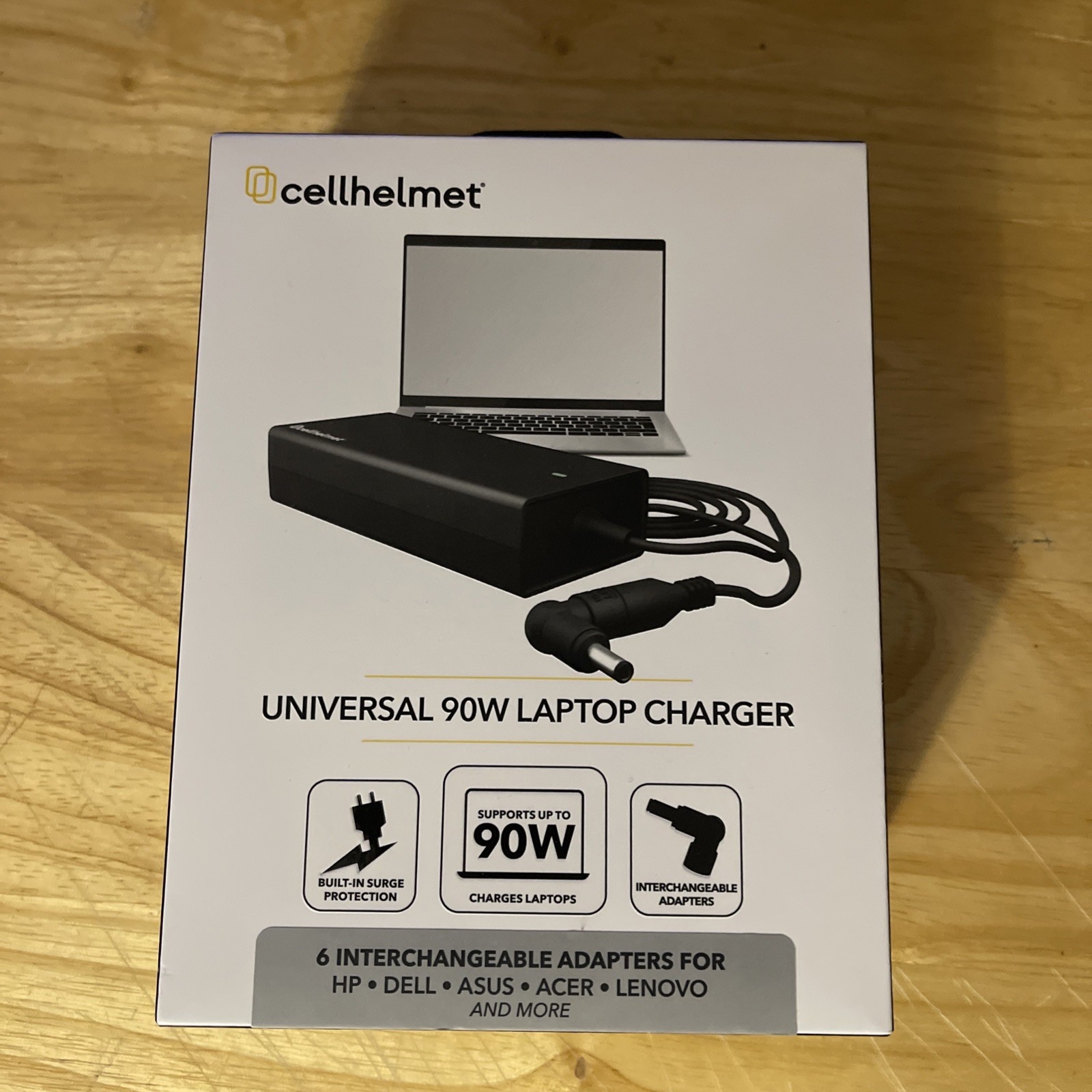 Cellhelmet 90 Watt Universal Laptop Charger With 6 Adapters