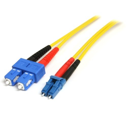 Startech SMFIBLCSC4 4m LC-SC Duplex Fiber Patch Cable Yellow