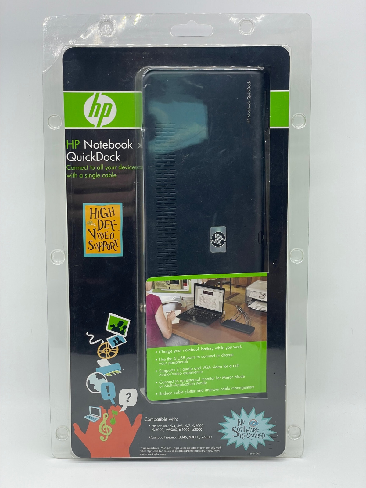 HP Notebook Quick Dock  # KN744AA#ABA New Opened Package