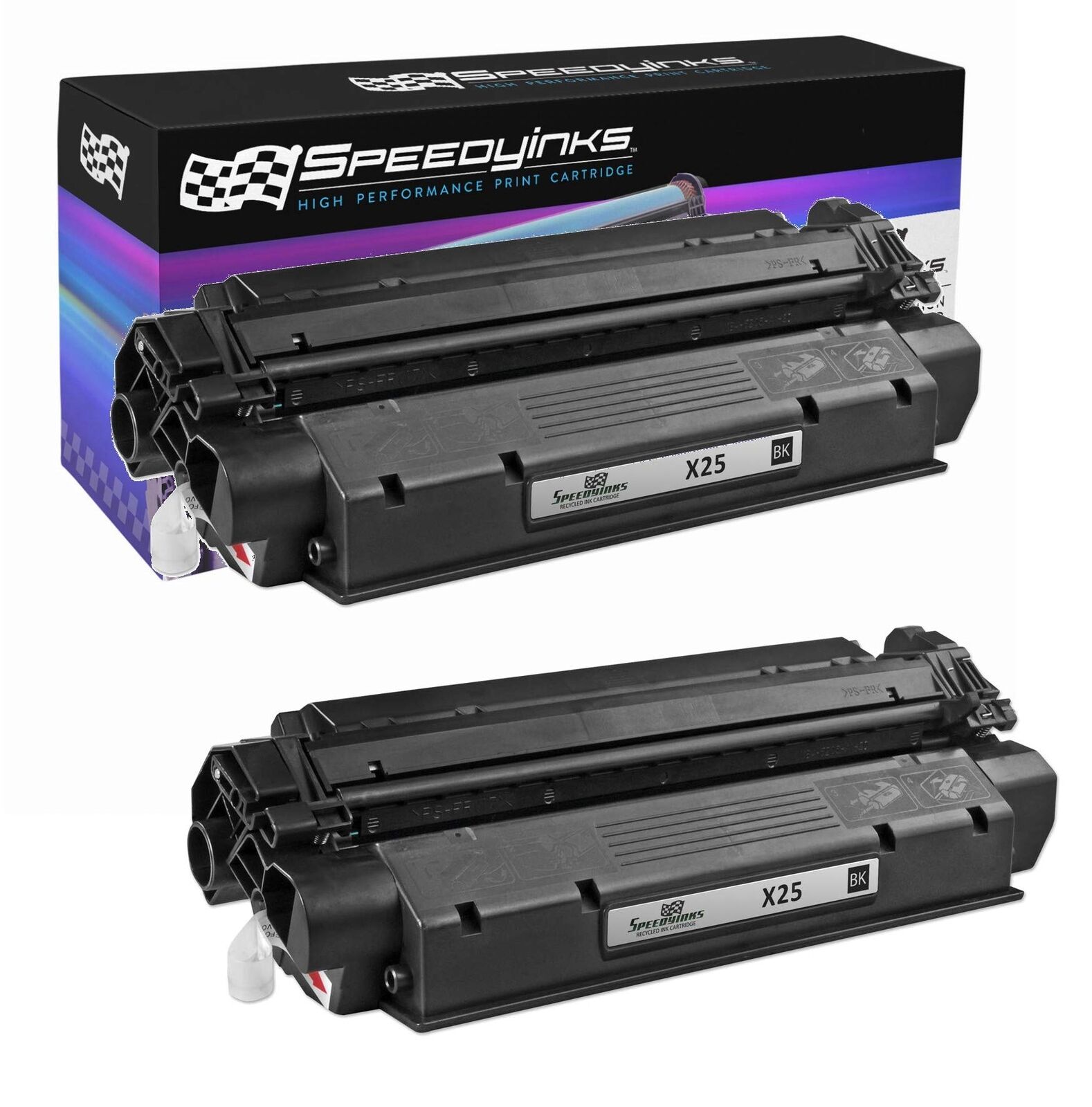 2 pack Reman Black Laser Toner Cartridge for Canon 8489A001AA X25