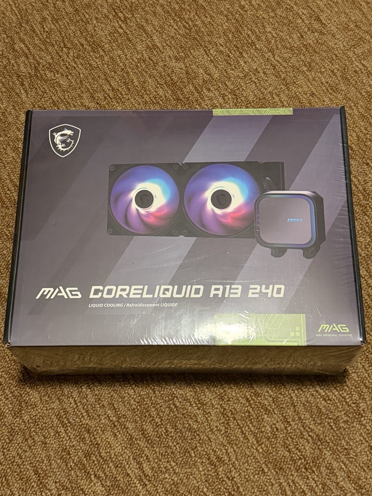 MSI Mag Coreliquid A13 240 Black RGB Liquid Cooling Intel Socket LGA 1700/1851