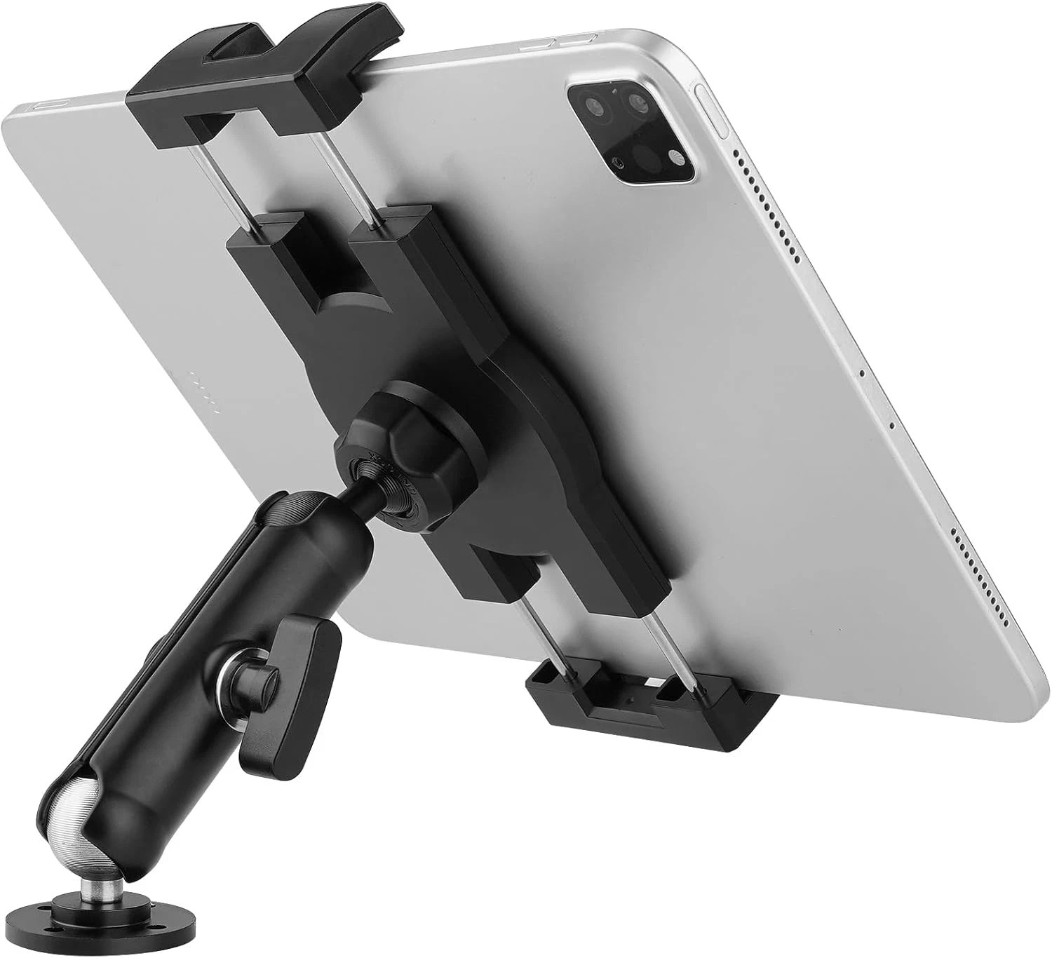 Aluminum Heavy Duty Drill Base Tablet Holder for Car,Tablet Mount for Truck,Comm