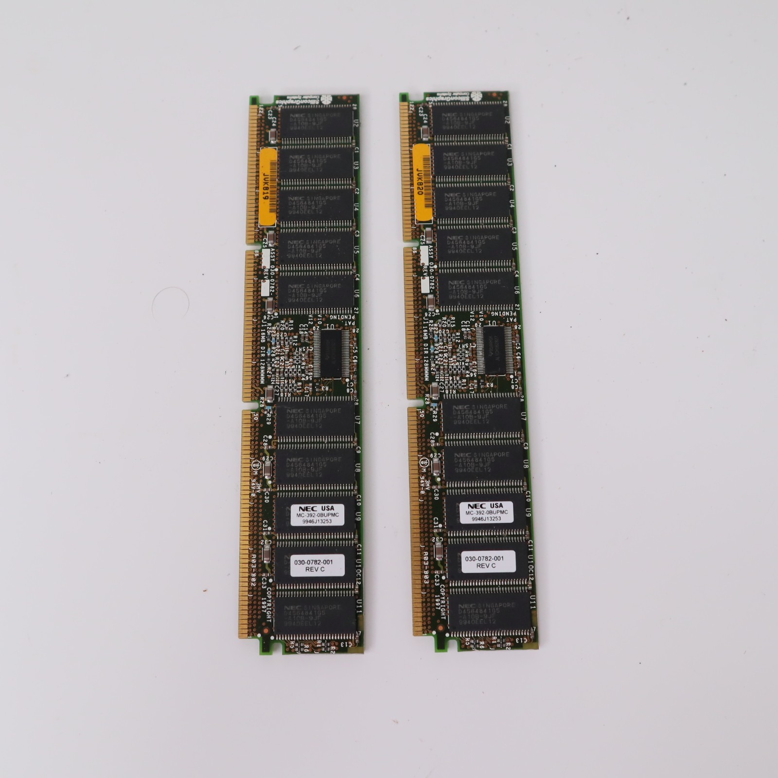 SGI 030-0782-001 Rev C 256MB (2x 128MB) NEC Memory Kit Origin 200 2000 Onyx 2