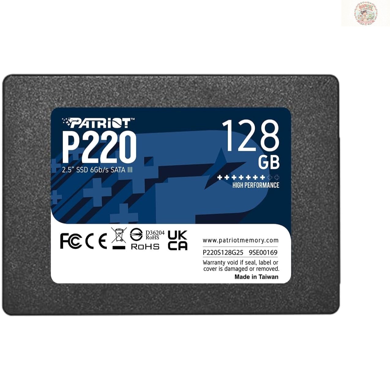 P220 128GB Internal SSD - SATA 3 2.5" - Solid State Drive - P220S128G25