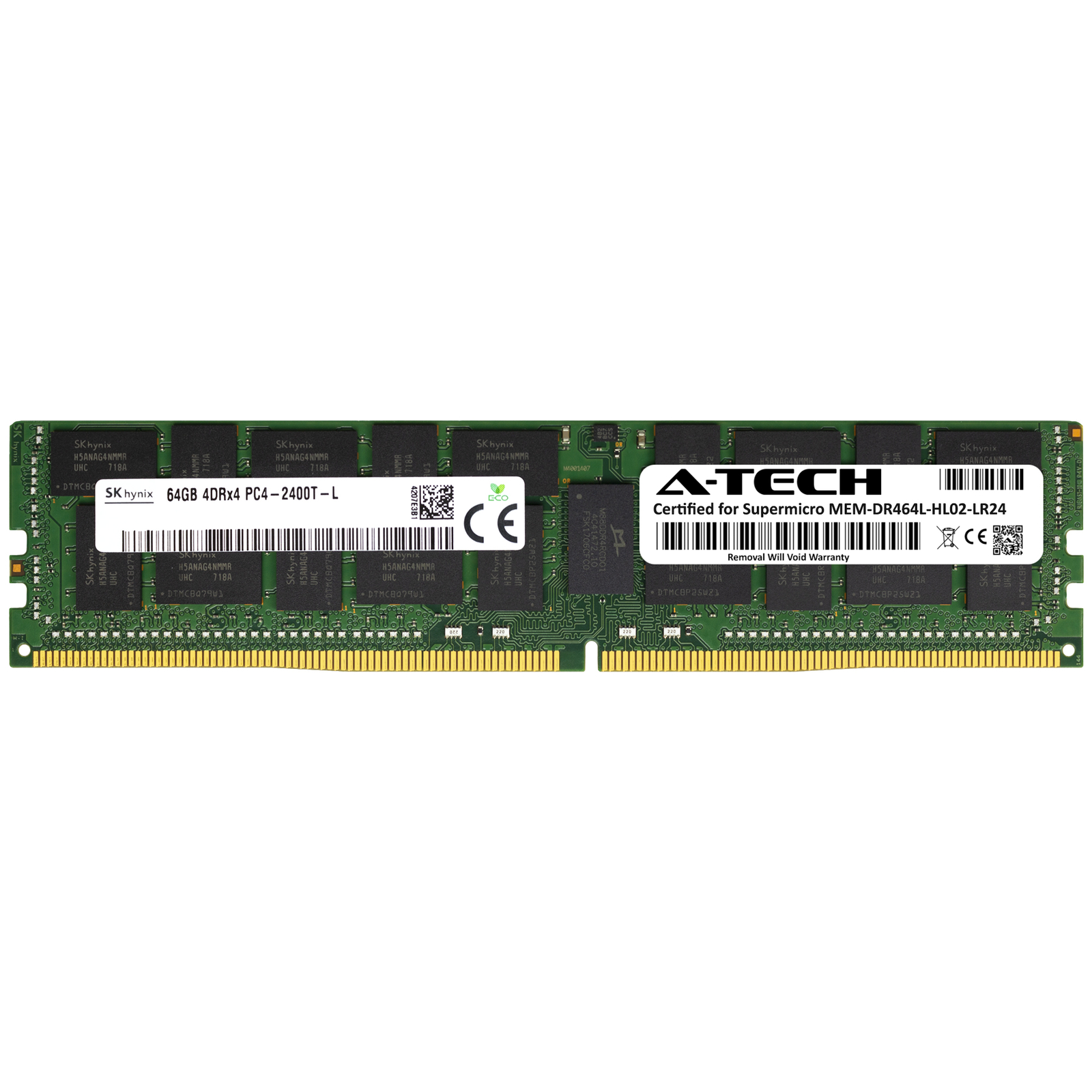 64GB PC4-19200 LRDIMM Replacement for Supermicro MEM-DR464L-HL02-LR24 Memory RAM