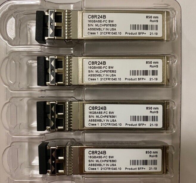 HPE C8R24B compatible MSA 16GB SW FC SFP+SW  720999-002 876143-001 MMF 4-Pack