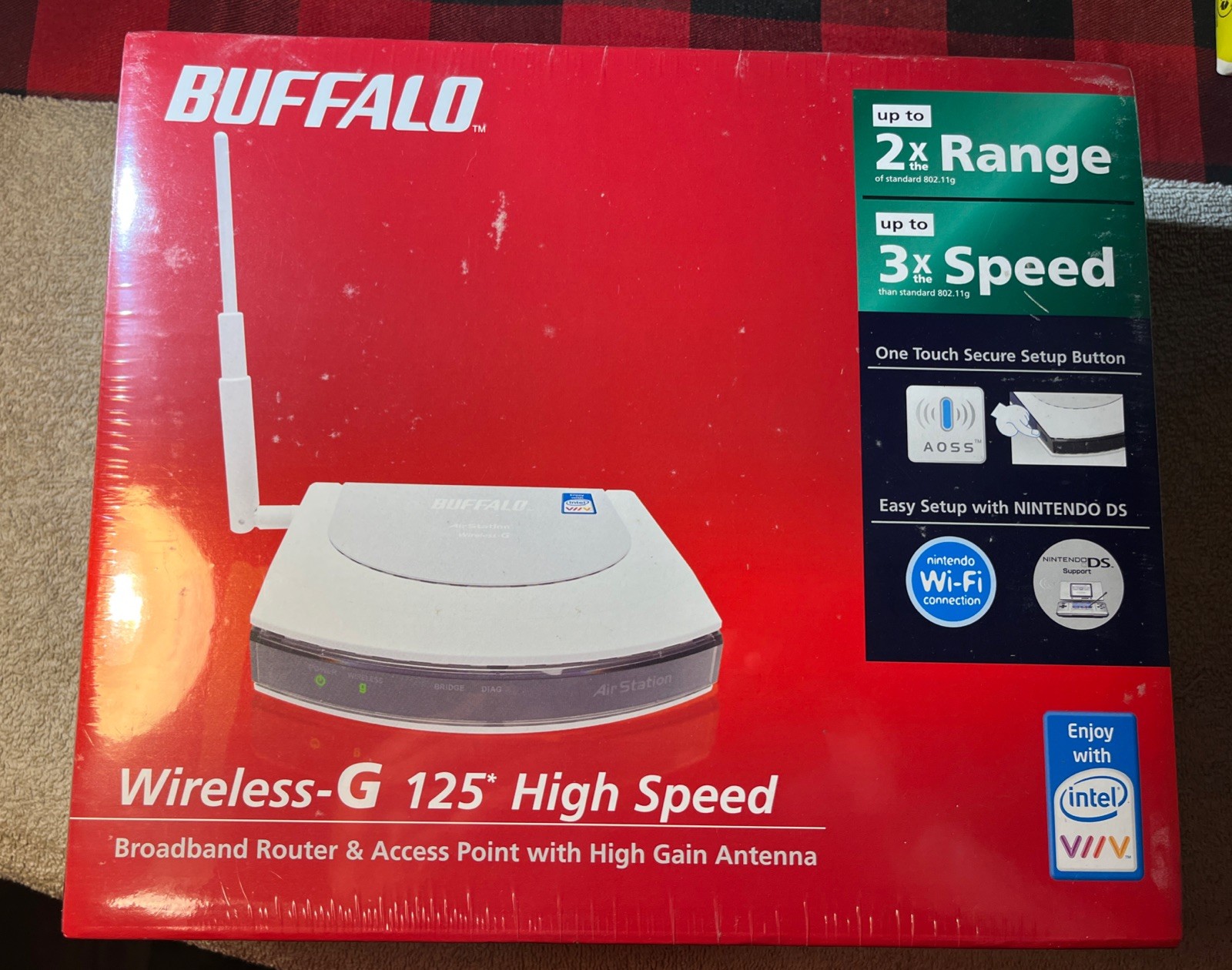 (Sealed)BUFFALO Wireless - G 125 * High Speed Router & Access Point with HGA