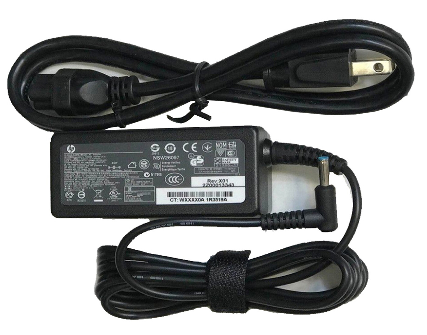 OEM Genuine Original HP 45W 4.5MM Blue Tip Power Supply For HP Envy 853490-002