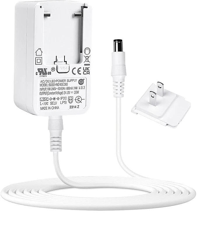 Genuine Philips Hue Gradient/Lightstrip 24W Power Adapter Charger & 9 FEET Cable