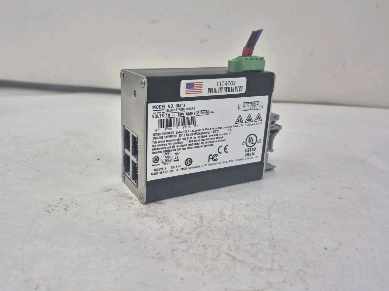 N-Tron 104TX 4-Port Industrial Ethernet Switch