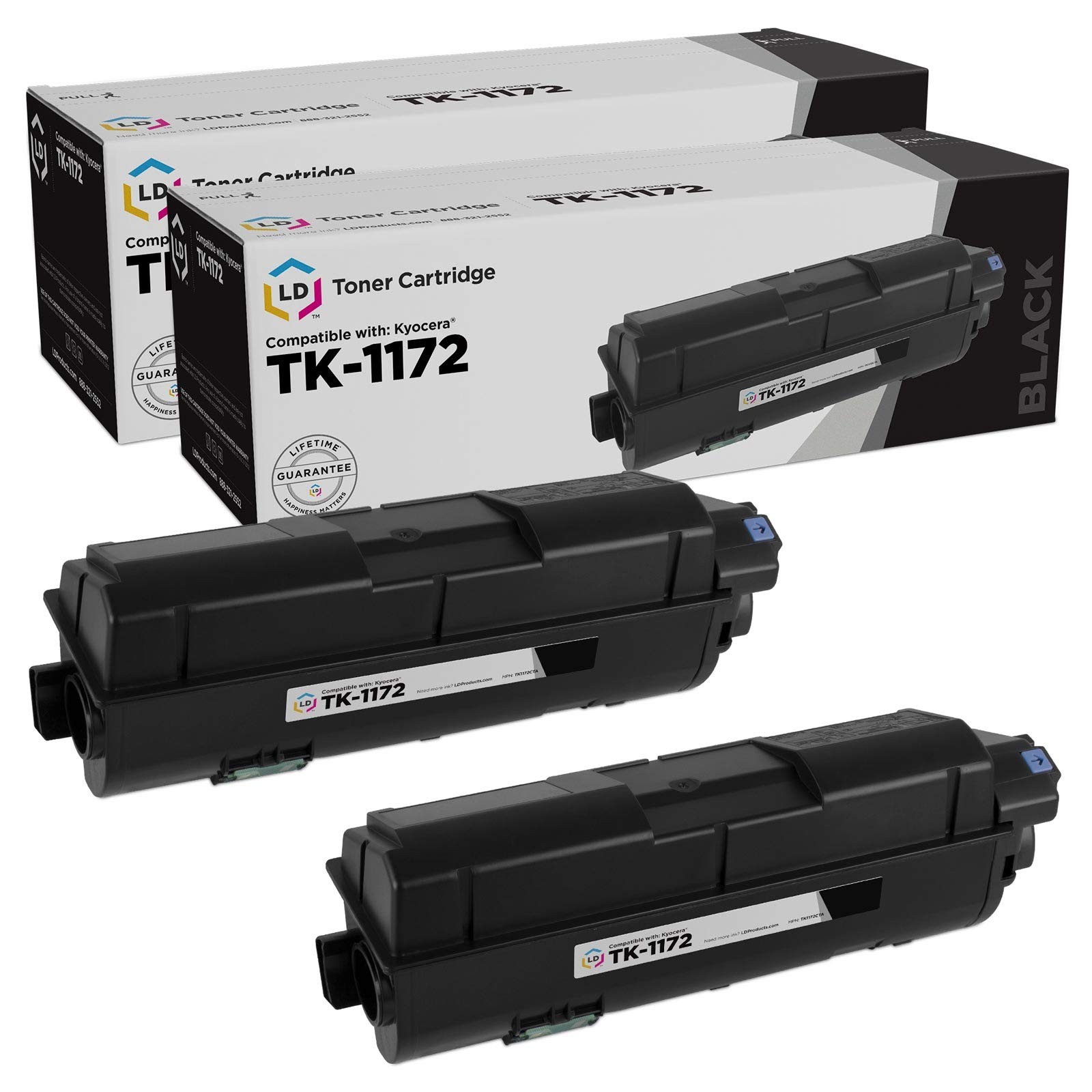 LD Products Compatible Toner Replacement Kyocera TK-1172 (black, 2-Pk) Kyocera