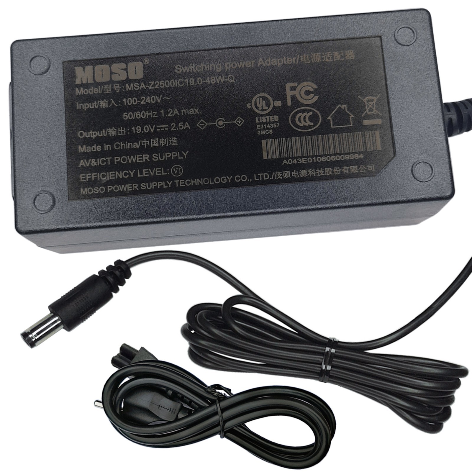 OEM 19V 2.5A AC Adapter for Positive Grid Spark 40 40-US Bass Guitar Amplifier