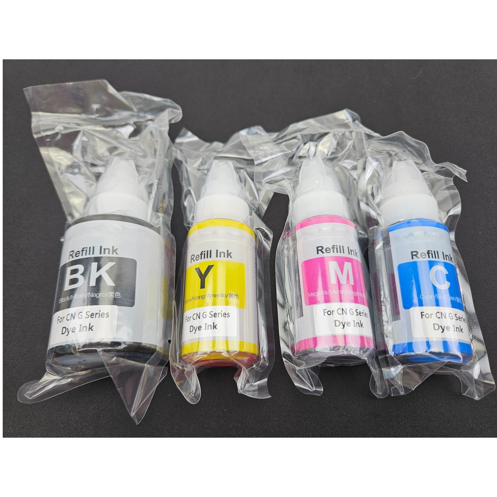 Printers Jack GI-290 Refill Ink for Canon Printers Black, Yellow, Magenta, Cyan