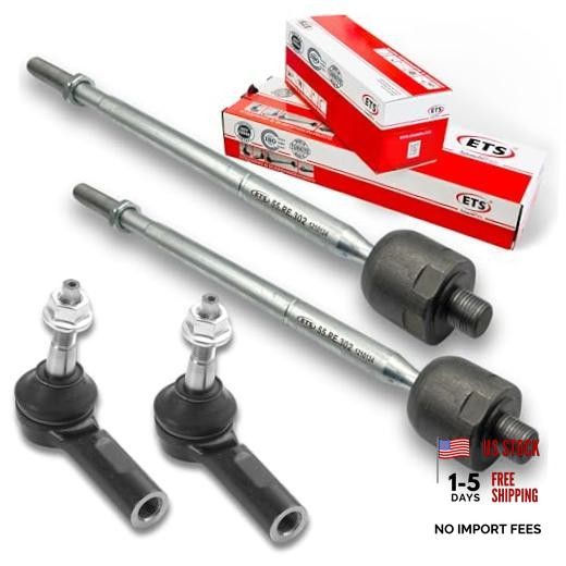 4Pc Inner Outer Tie Rod End Kit EV800958, ES801123 Fits 2019-2022 Ram 1500