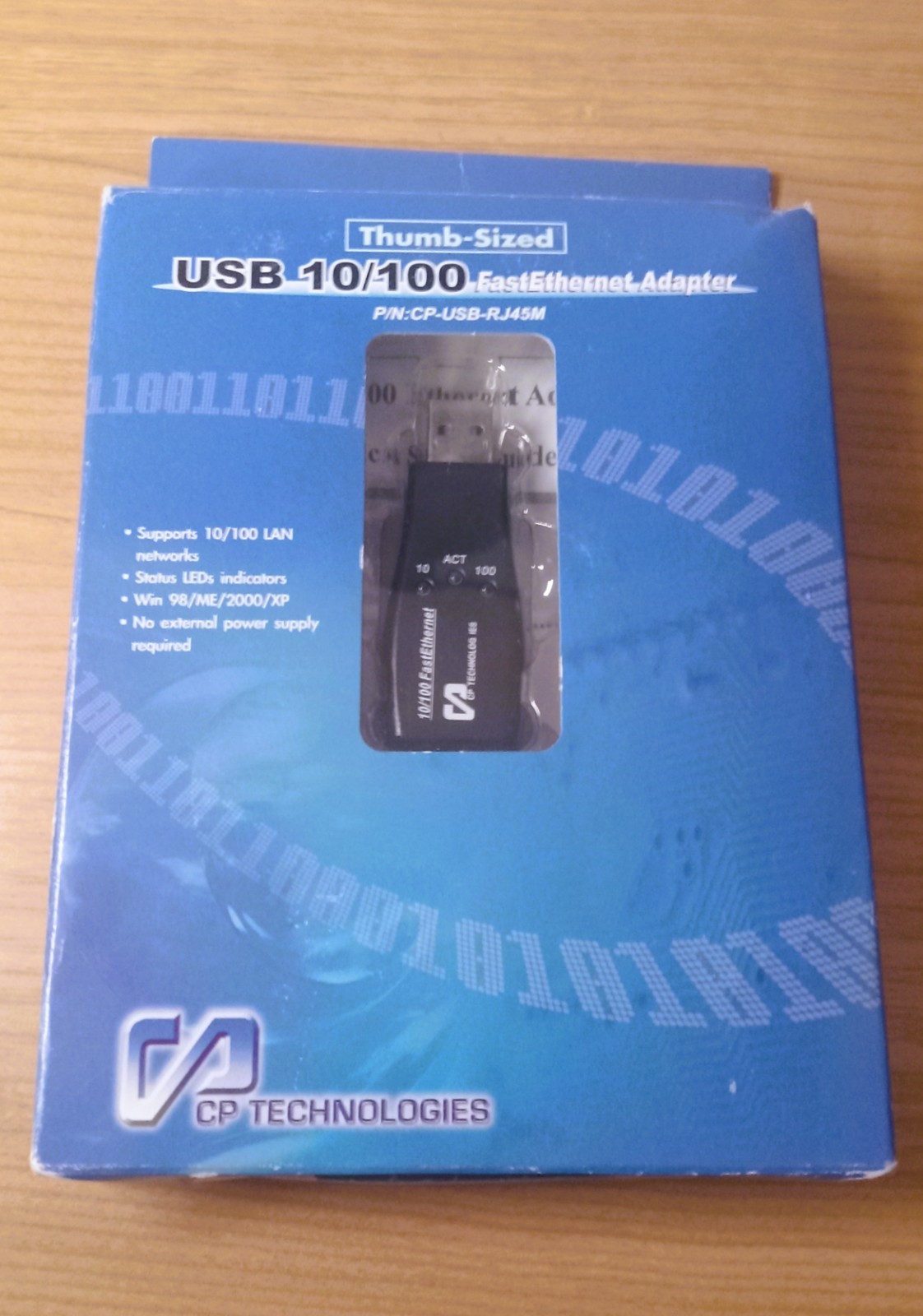 CP TECHNOLOGIES 10/100 Fast Ethernet Adapter CP-USB-RJ45M