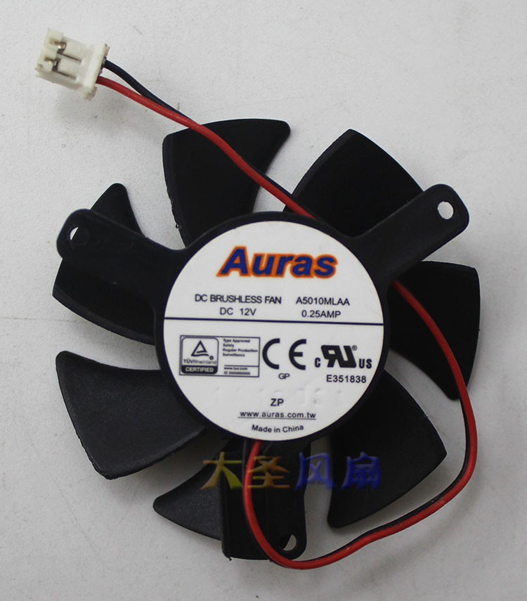For Auras A5010MLAA 12V 0.25A Graphics Card Cooling Fan Diameter 47MM