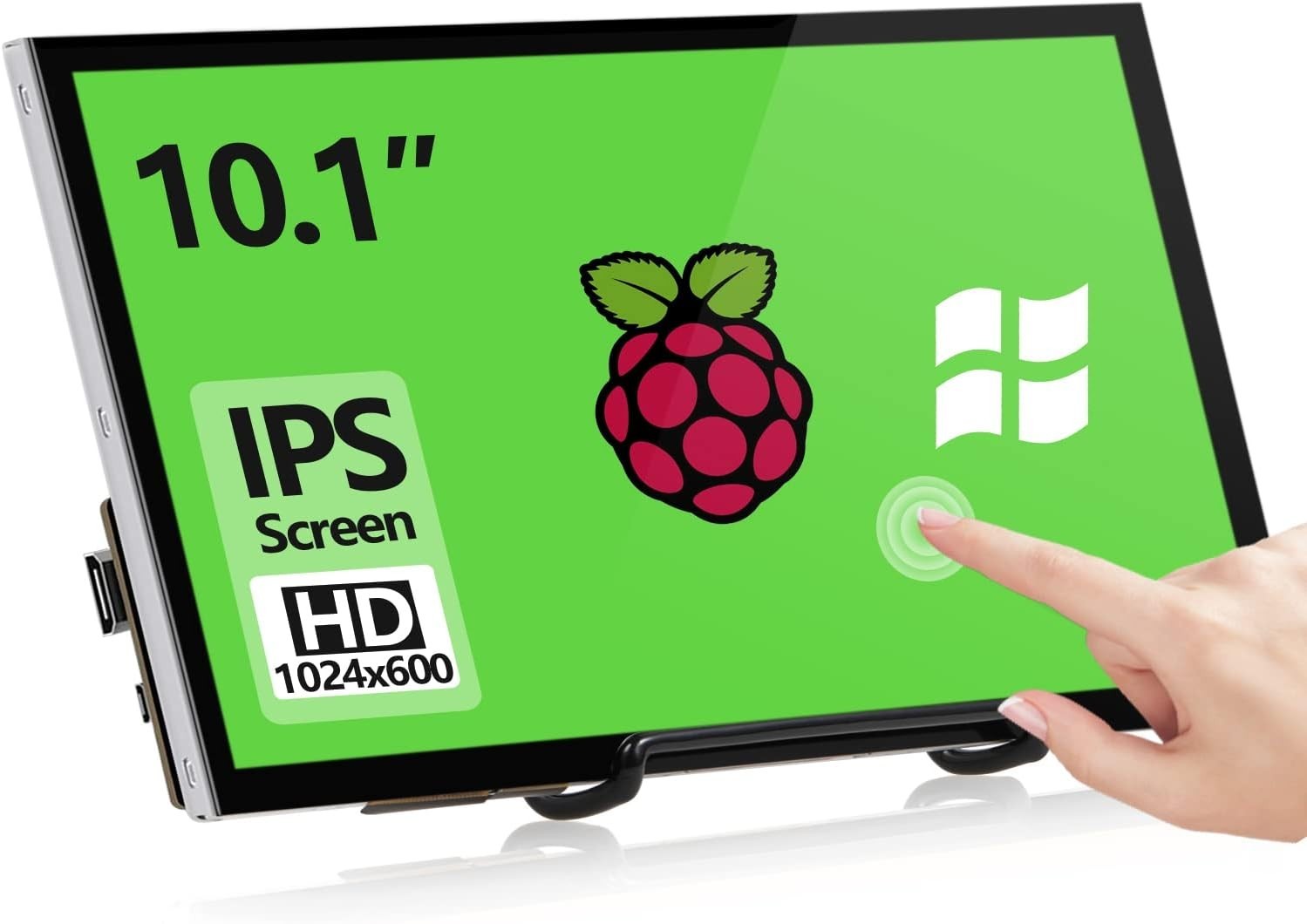 HAMTYSAN 10.1 inch Monitor HDMI LCD Display 1024x600 Raspberry Pi