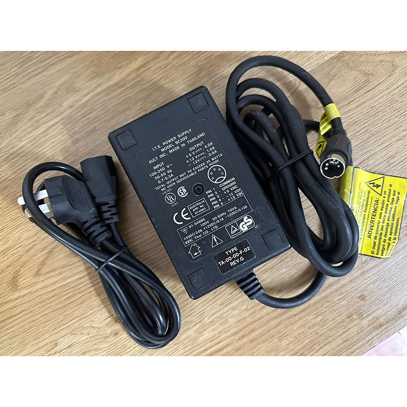 Charger Power Supply Adapter 5-Pin 5V4A +12V1A -12V0.6A 1PC New For I.T.E. SC300