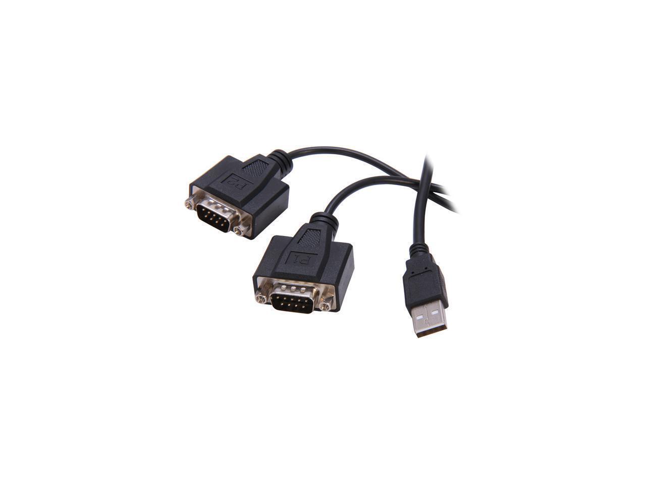 StarTech.com Model ICUSB2322F 6 ft. 2 Port FTDI USB to Serial RS232 Adapter