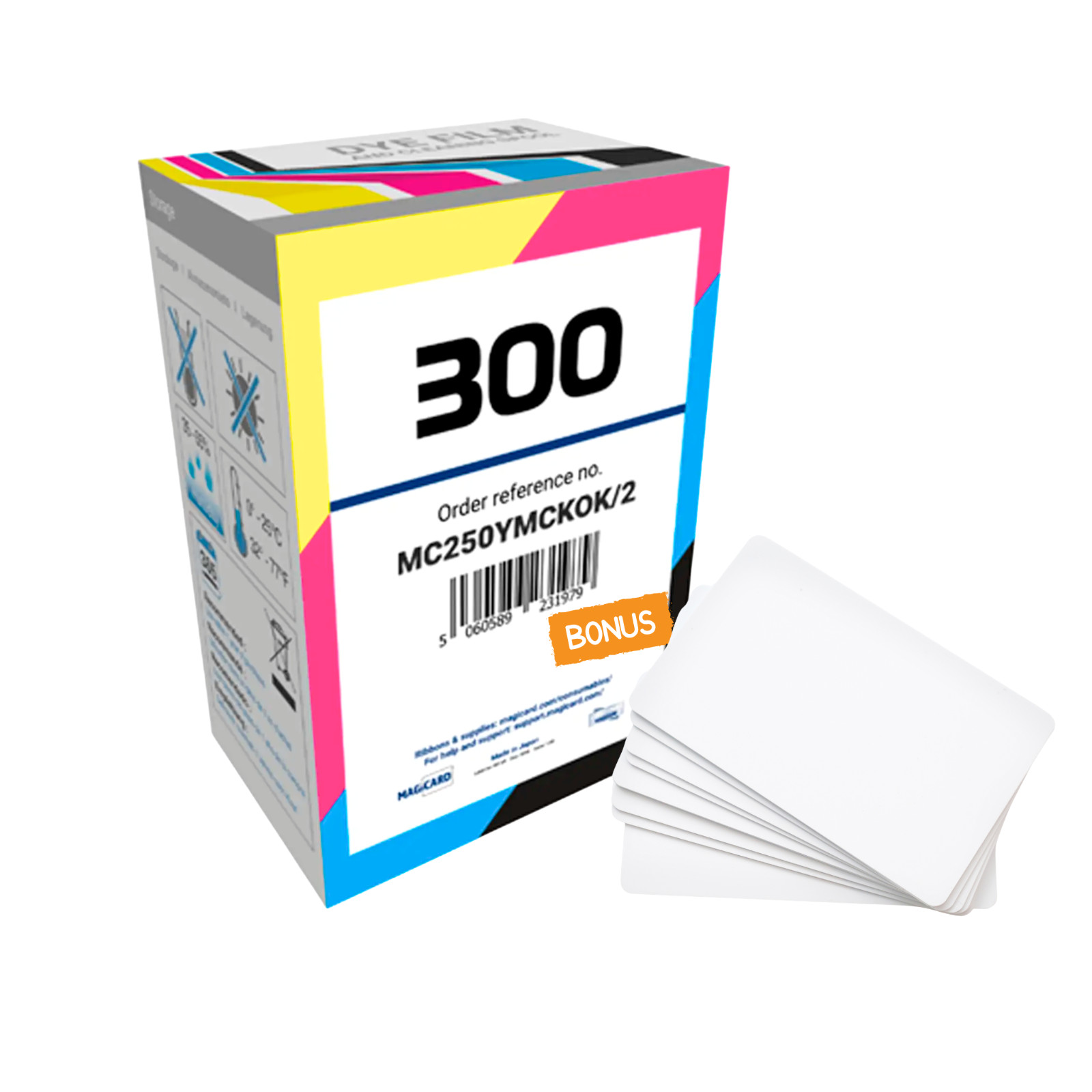 Magicard MC250YMCKOK/2 YMCKOK Color Ribbon 250 Prints for Magicard 300 ID Duo