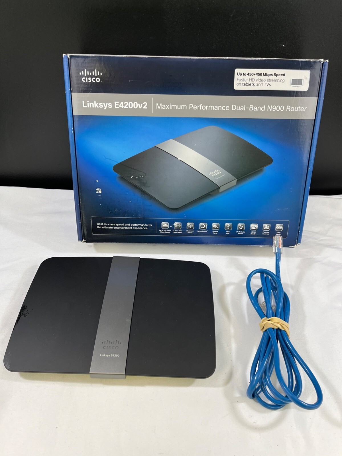Cisco Linksys E4200v2 Maximum Performance Dual Band N900 Router SKU 6770