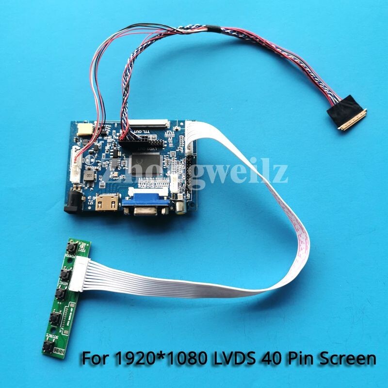 For LP156WF1-TLA1/TLB1 40-Pin LVDS Panel 1920x1080 HDMI+VGA+AV Controller Board