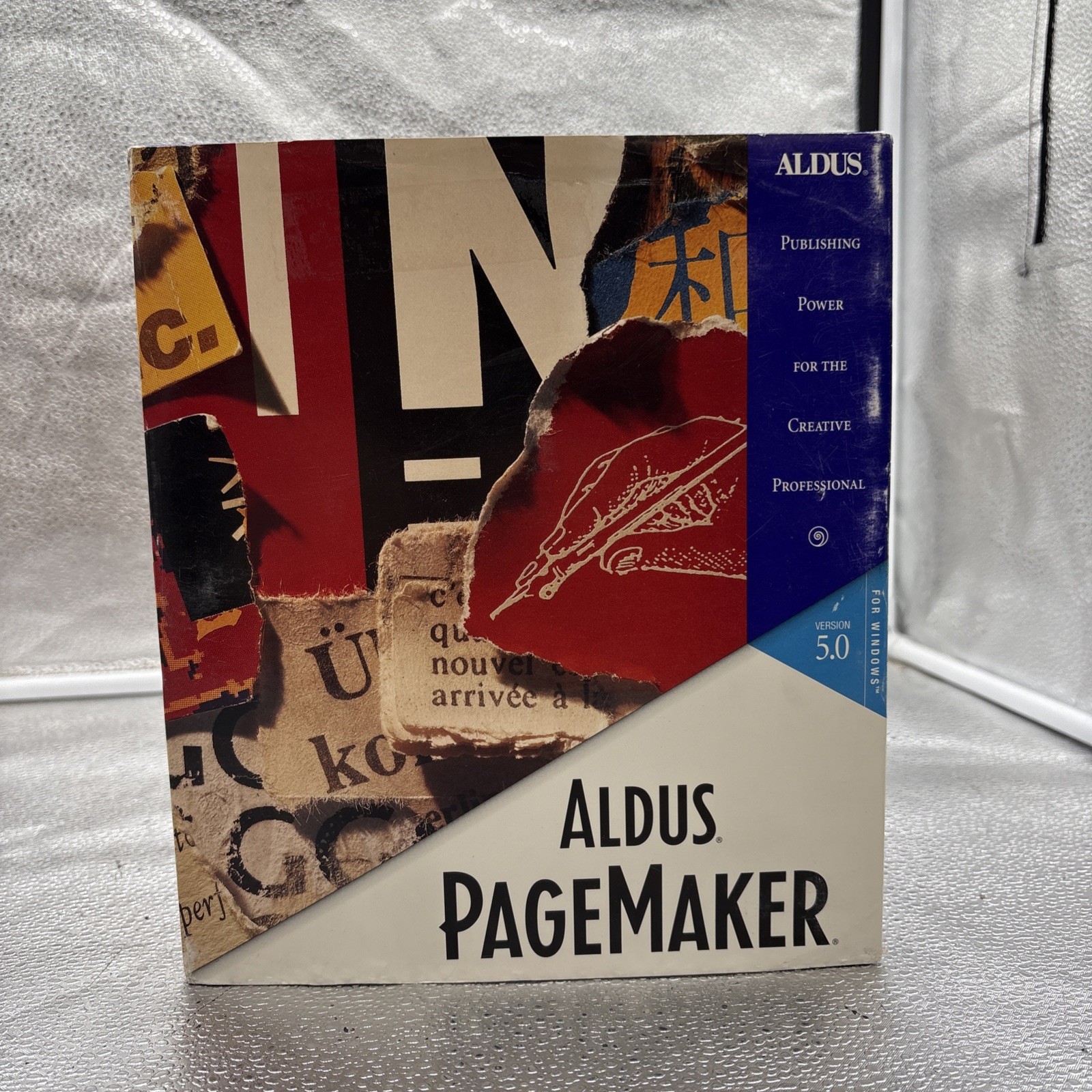 Aldus PageMaker 5.0 - Windows - Manual+ Floppy Disk [vintage] 3 1/2” Disks
