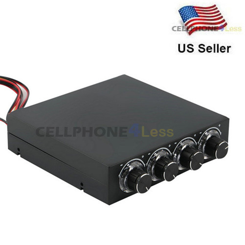 3.5inch PC Front Panel HDD CPU 4 Channel Fan Speed Controller
