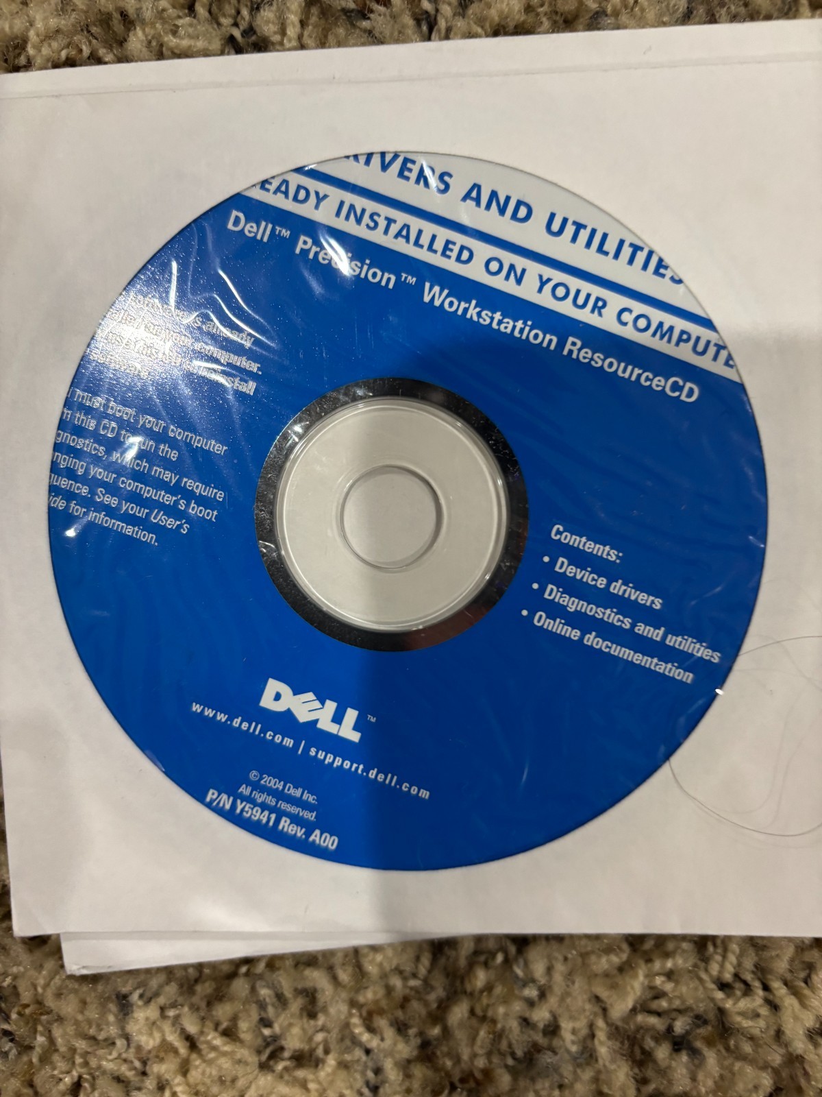 Dell Drivers Utilities Dell Dimension Resource CD New Sealed  9g705