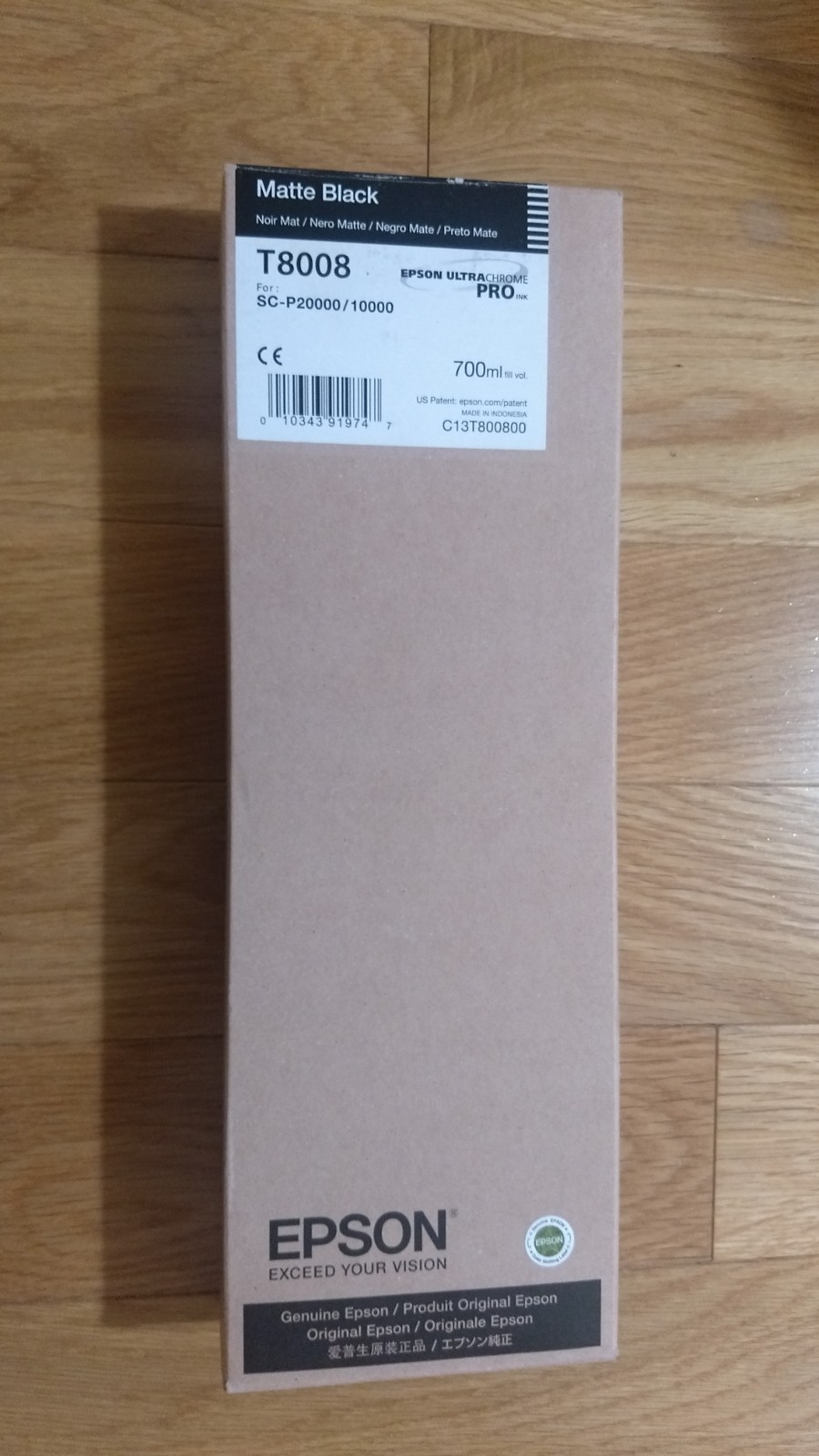 2025 GENUINE EPSON MATTE BLACK INK T8008 SURECOLOR SC-P20000 SC-P10000 NEW SEAL