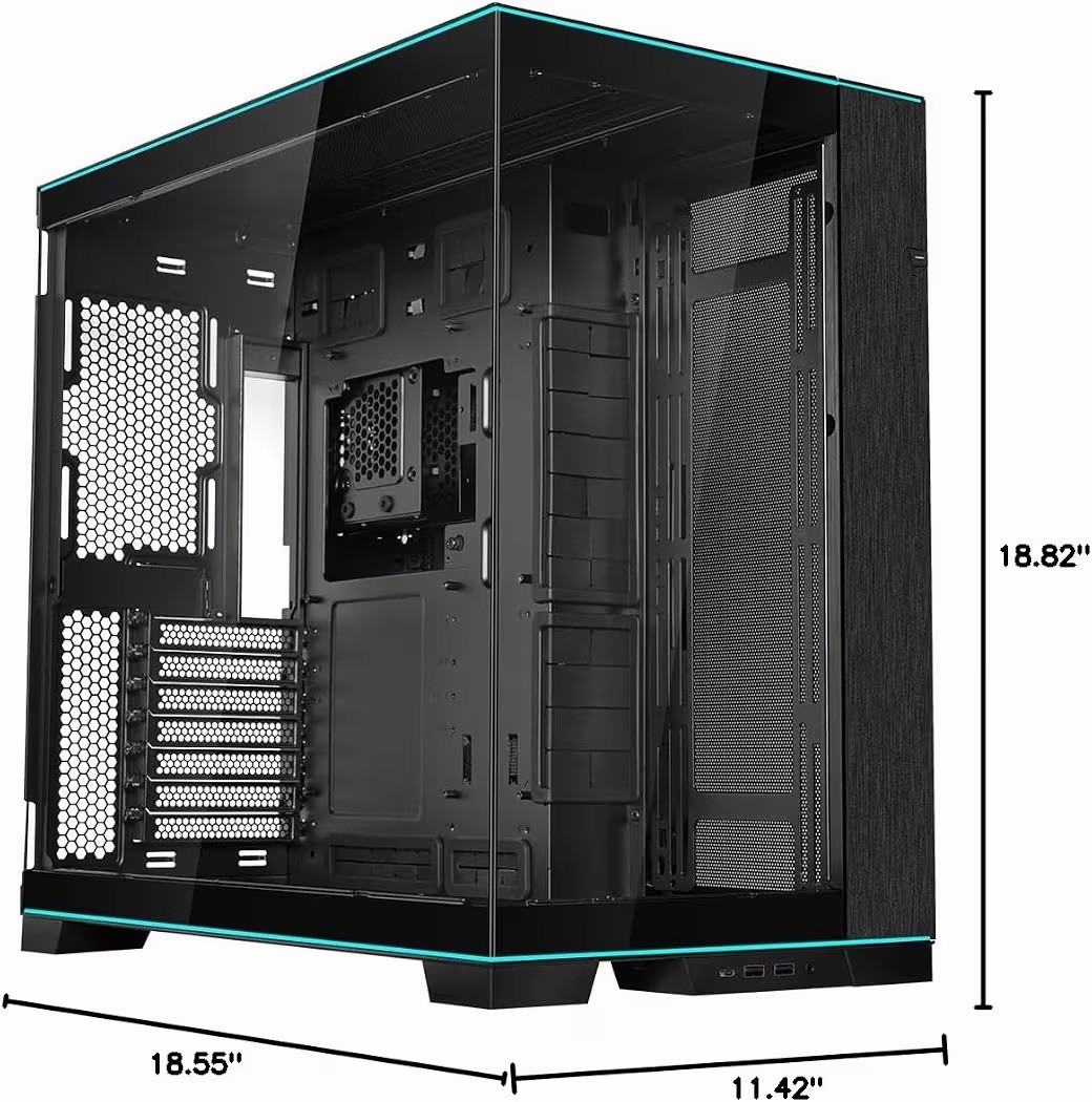 Lian Li O11D EVO RGB E-ATX Gaming Dual Chamber case - Black