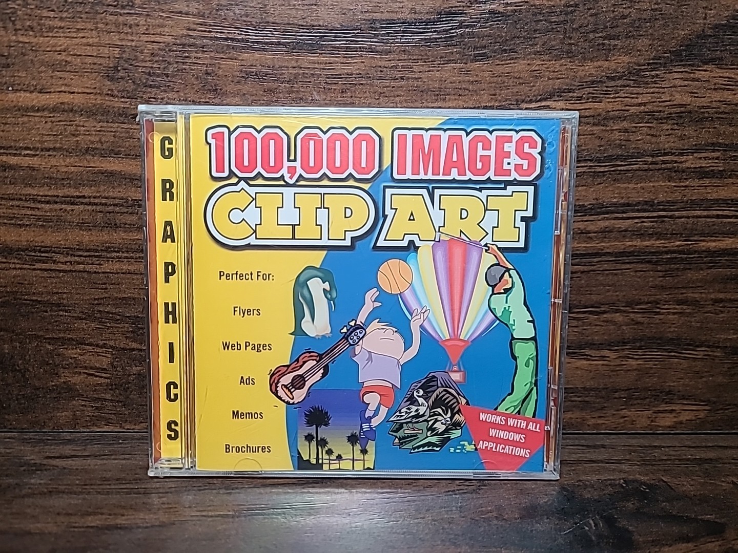 NEW SEALED Software PC 100,000 Clip Art Images Retro images