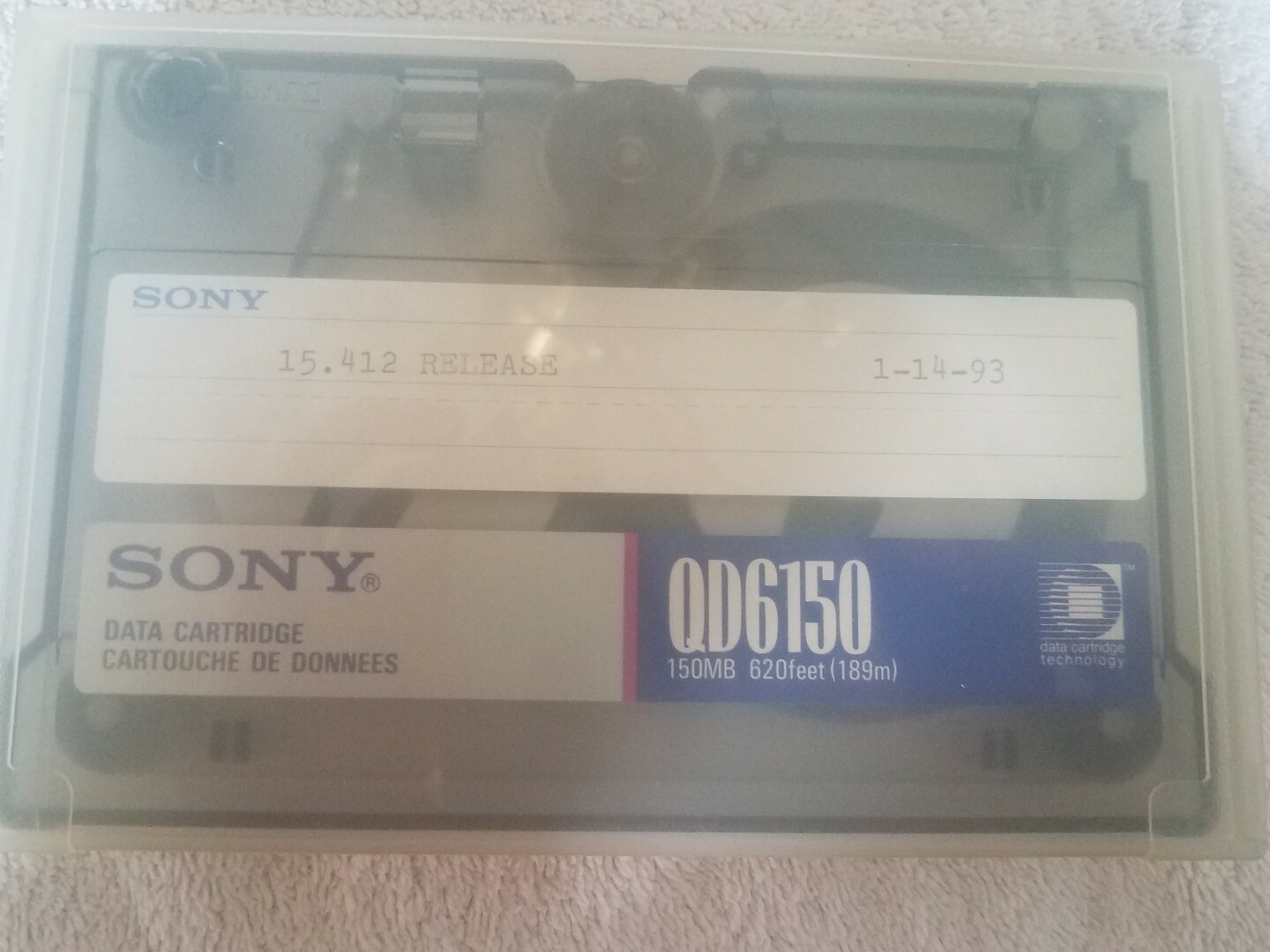 Sony QD6150 150MB Data Cartridge Used 