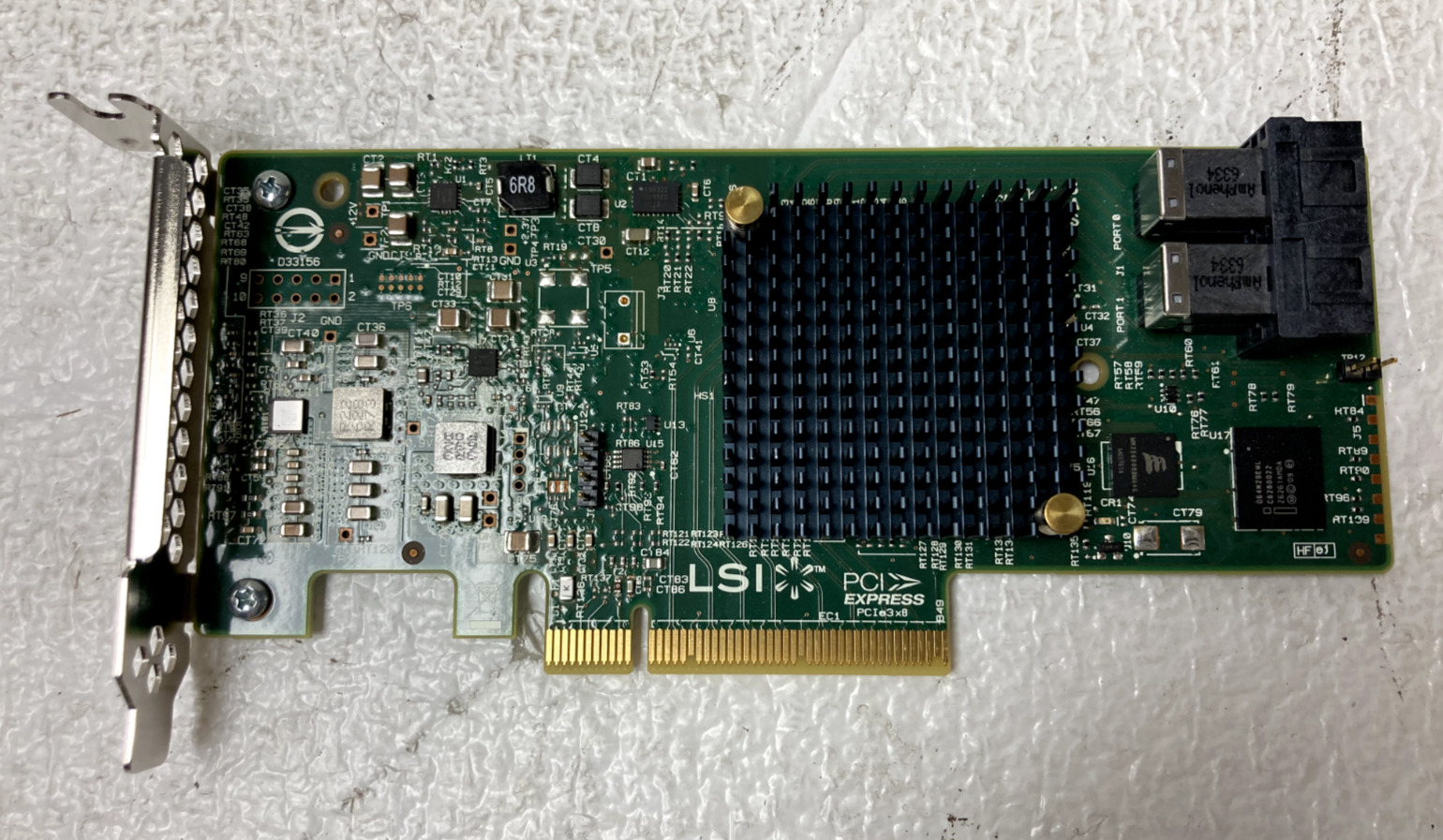 Genuine Intel RS3UC080 RAID Controller Card Low Profile SYM-370-1099-00