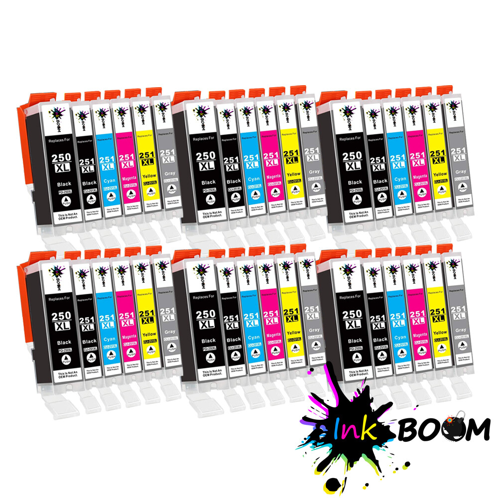 36 Ink Cartridge for PGI-250XL CLI-251XL MG6320 MG7120 IP8720 MG7520