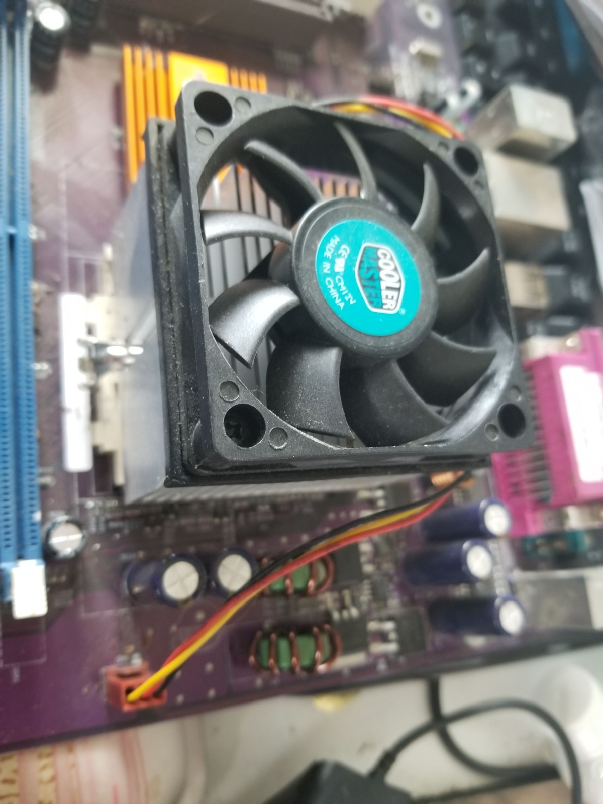 Computer Ecs Elitegroup K7VTA3 Ver 8.0 Motherboard With Cooler Master Fan Socket