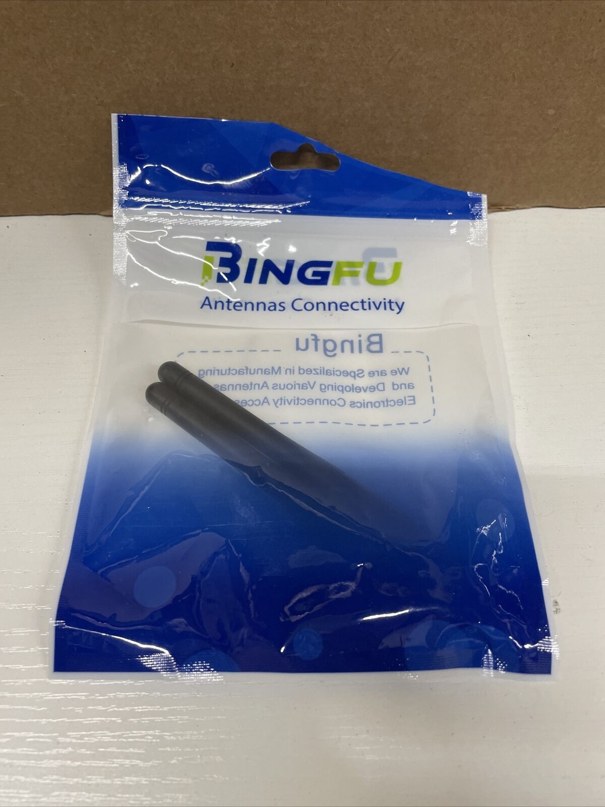 Bingfu Dual Band WiFi 2.4GHz 5GHz 5.8GHz 6dBi SMA Male Antenna (2-Pack) for W...