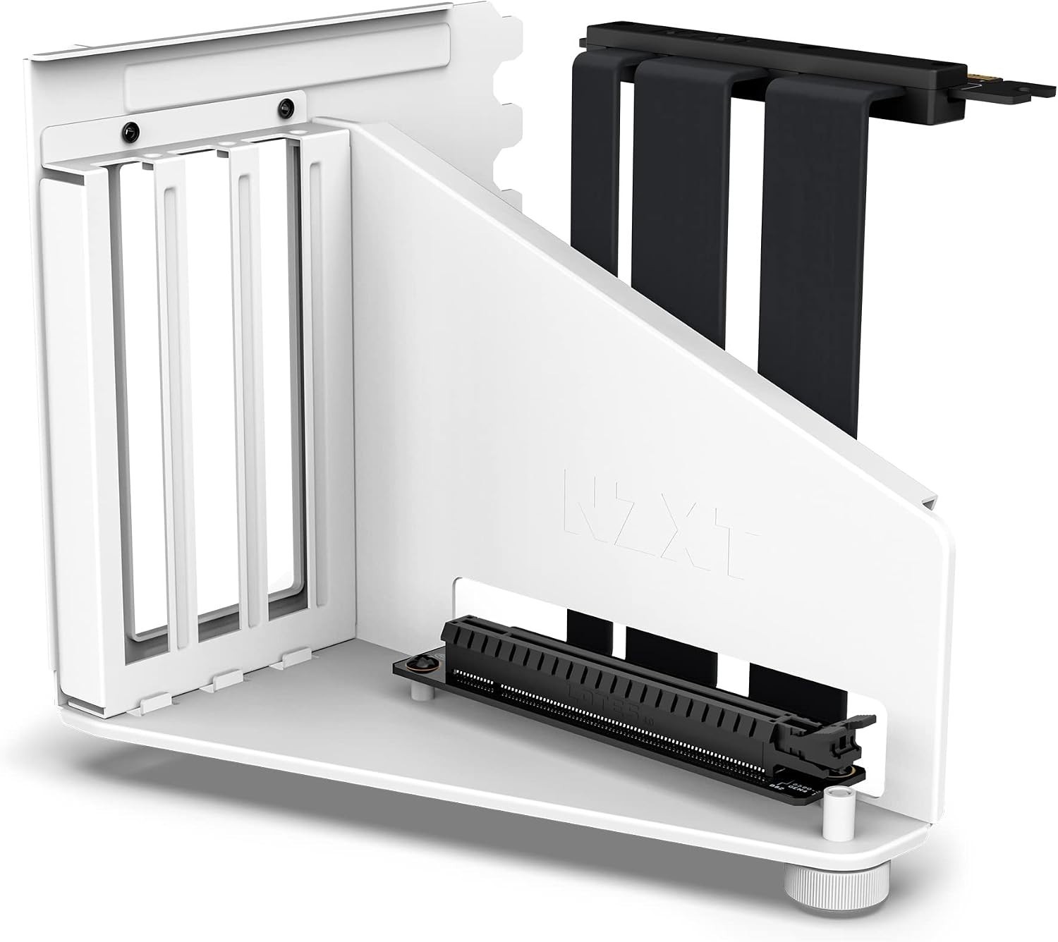 Elegant Vertical GPU Holder with 175mm PCIe 4.0 Riser Cable for  Builds
