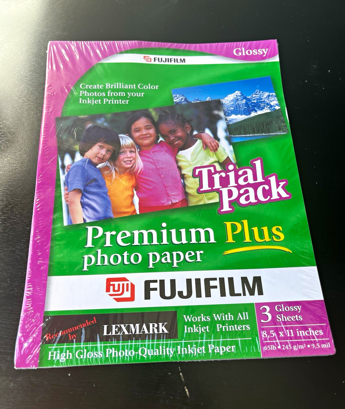 Fujifilm Premium Plus Glossy Inkjet Photo Paper Letter 8.5x11 White 3 Sheets