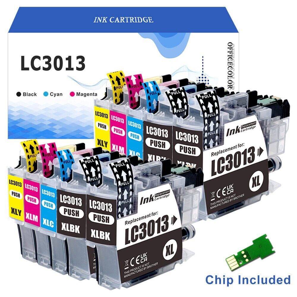 10x LC3013 LC3011 XL Ink replacement for Brother MFC-J491DW J497DW MFC-J895DW