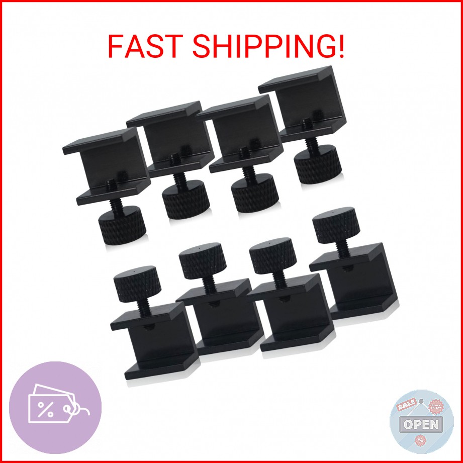 8PCS 3D Printer Glass Bed Clips, 3D Printer Lattice Glass Fixing Clamp, Hot Bed