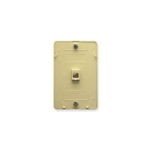ICC Phone Faceplate - RJ-11 Phone - Ivory (ic630db6iv)